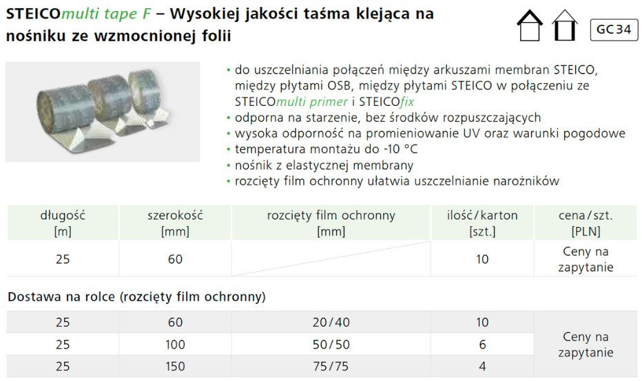 Formaty STEICOmulti tape F