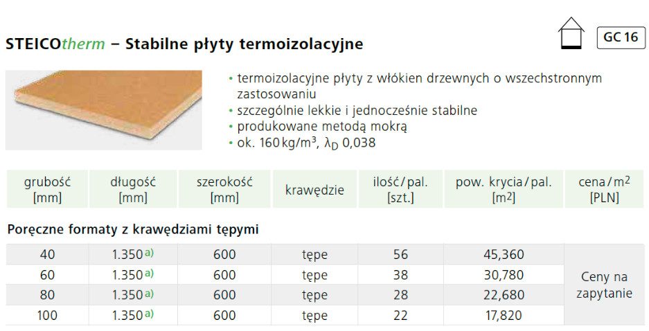 Formaty STEICOtherm