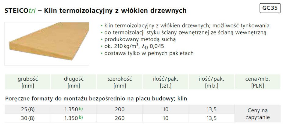 Formaty STEICOtri