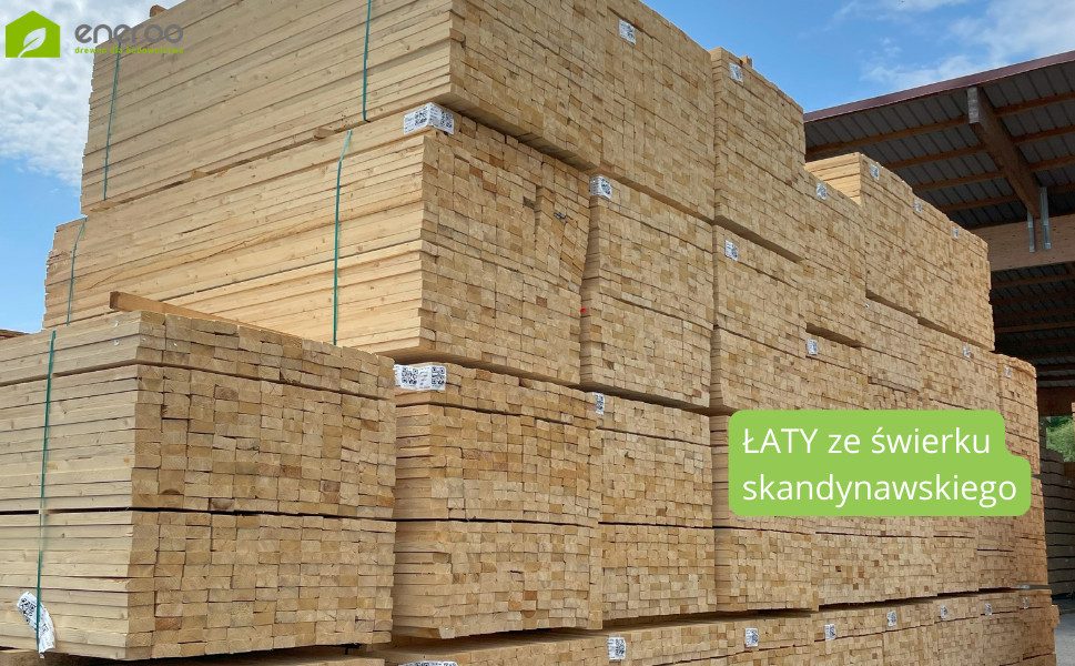 Łaty i kontrłaty ze świerku skandynawskiego