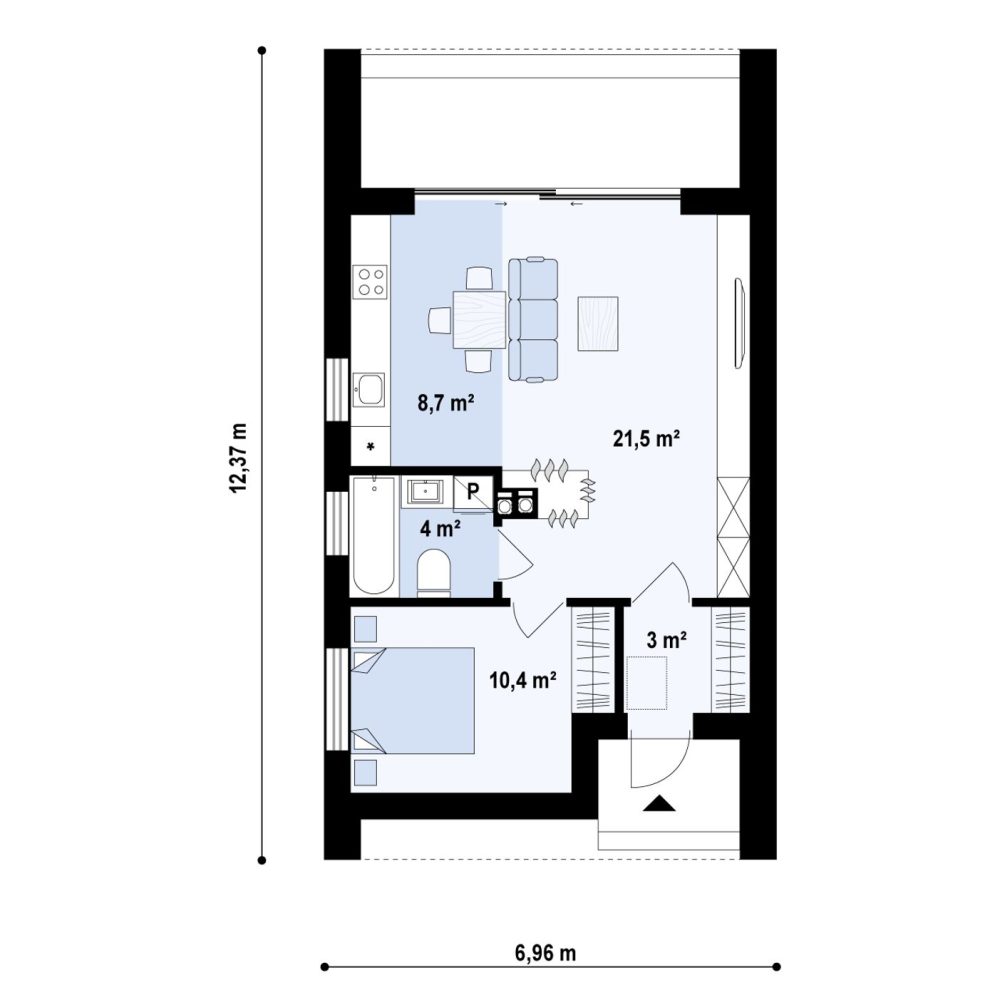 PARTER 47,6 m²
