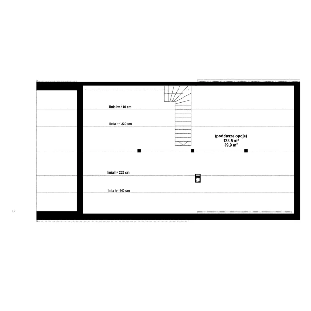 Poddasze 0,0 / 123,5 m²