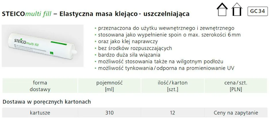 Formaty STEICOmulti fill