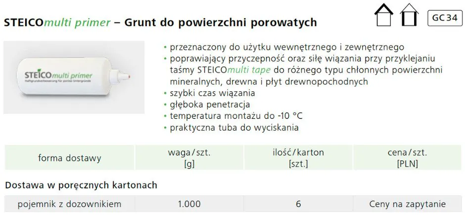 Formaty STEICOmulti primer