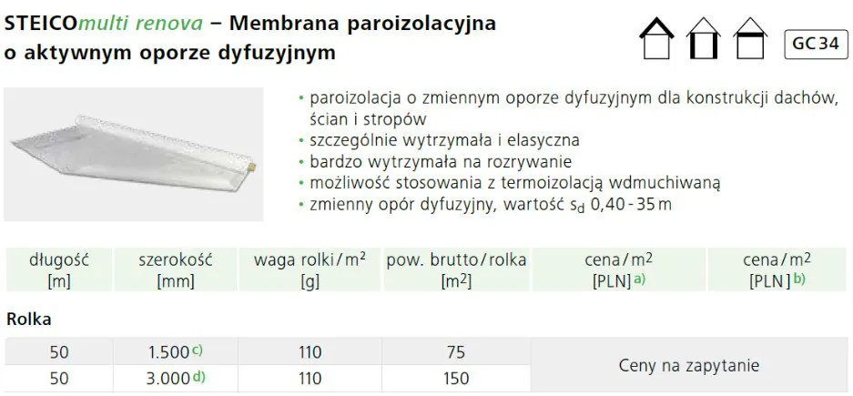 Formaty STEICOmulti renova