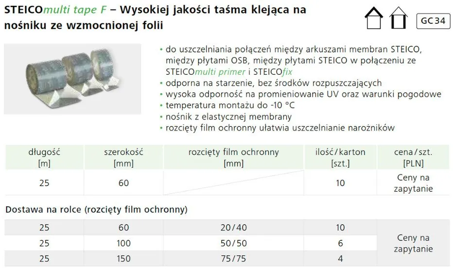 Formaty STEICOmulti tape F